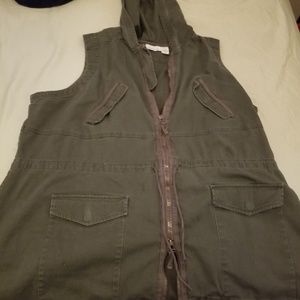 DKNY Anorak Utility Vest